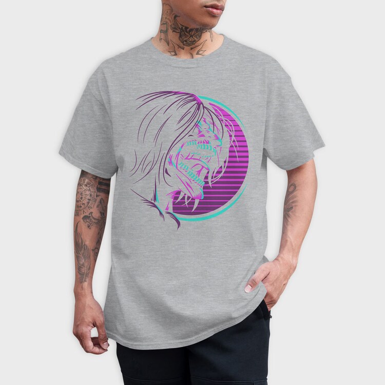 Vintage Sports Car With Modern Bauhaus Twist, Unisex Men's T-Shirt