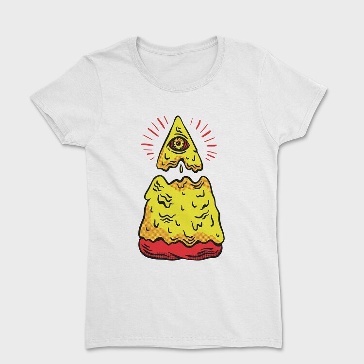 Illuminati Pizza, Women's T-Shirt