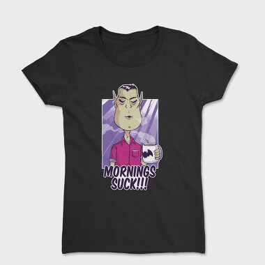 Mornings Suck Vampire, Women's T-Shirt