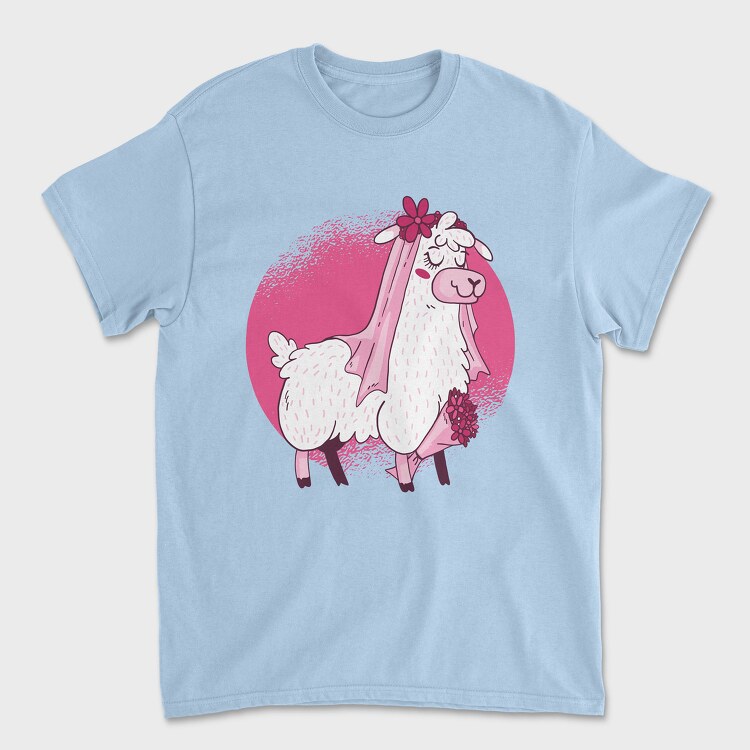 Llama Bride, Unisex Men's T-Shirt