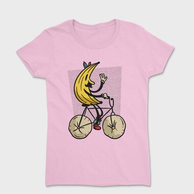 Banana Riding Bike, Women's T-Shirt