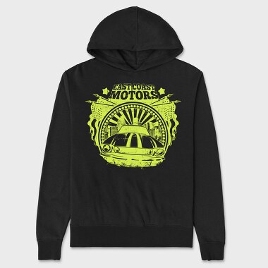 East Coast Motors, Unisex Men's Hoodie