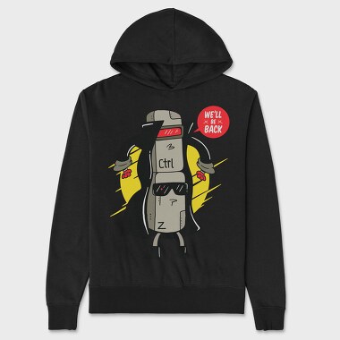 Ctrl Z Cyborg, Unisex Men's Hoodie