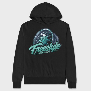 Freestyle Automotive Rim, Unisex Men's Hoodie