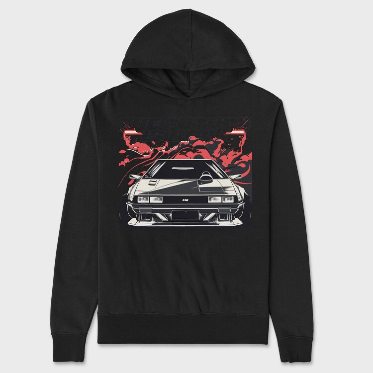 Futuristic Car Smoke, Унисекс Мъжко Суичър