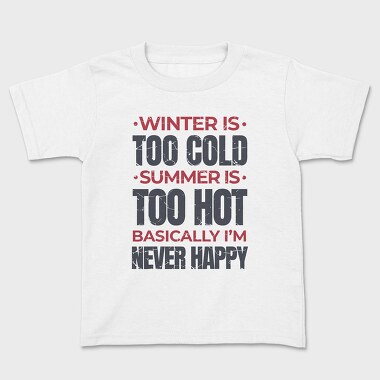 Seasons Quote, Kids' T-Shirt