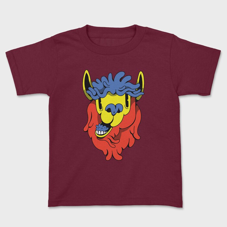 Llama Chewing, Kids' T-Shirt