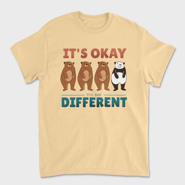 Unisex Men's T-Shirt, It's Ok to be Different