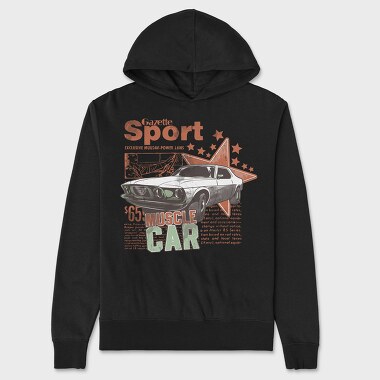 Gazette Sport Muscle Car 65, Unisex Men's Hoodie