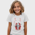 Classic Convertible Car Palm Trees Retro Girl, Kids' T-Shirt