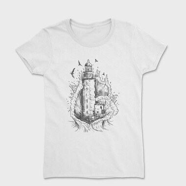 Lighthouse Wave, Women's T-Shirt