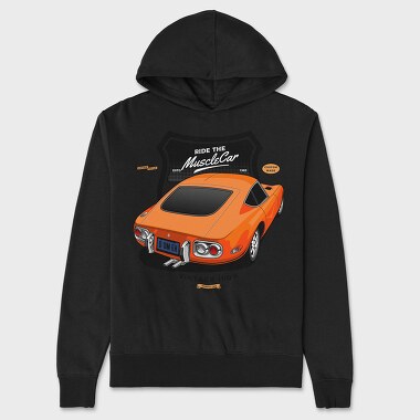 Toyota 2000GT rear, Unisex Men's Hoodie