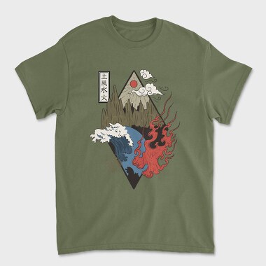 Four Elements, Unisex Men's T-Shirt