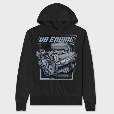 V8 Engine, Унисекс Мъжко Суичър