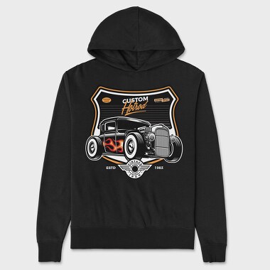 Custom Hotrod 1, Unisex Men's Hoodie