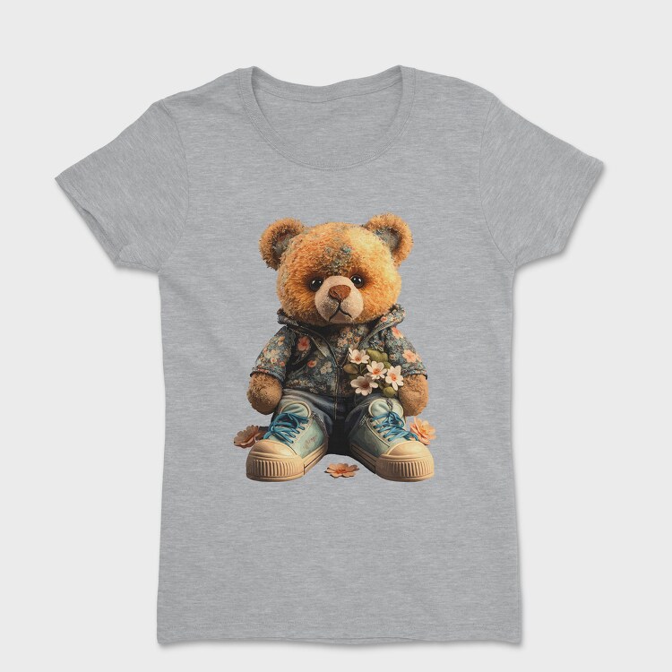 Floral Teddy, Women's T-Shirt