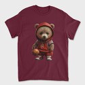 Teddy Bear Basketball, Unisex Men's T-Shirt