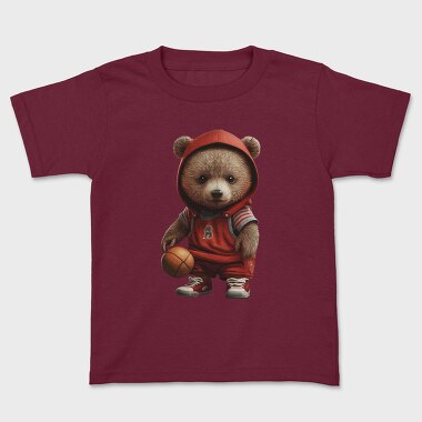 Teddy Bear Basketball, Kids' T-Shirt