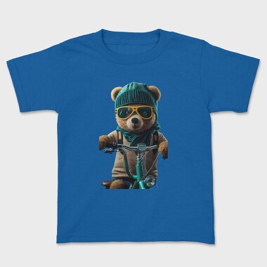 Teddy Bike, Kids' T-Shirt