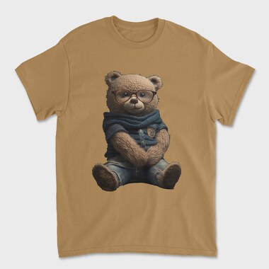 Унисекс Мъжка Тениска, Teddy Glasses