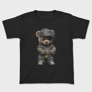 Teddy Rapper, Kids' T-Shirt