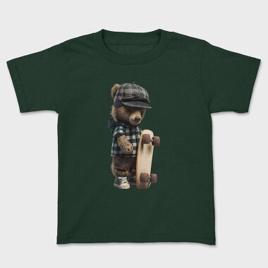 Teddy Skate, Kids' T-Shirt