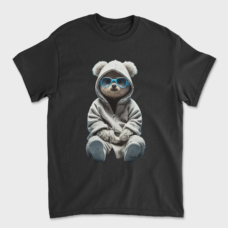 Teddy White Sweatsuit, Unisex Men's T-Shirt