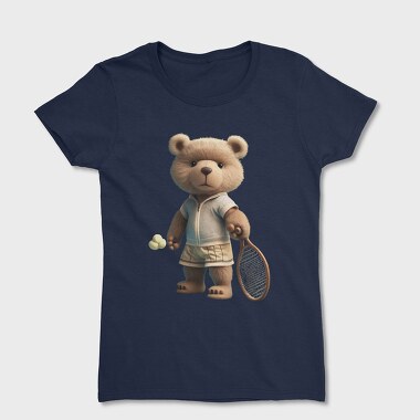 Tennis Teddy Bear, Women's T-Shirt