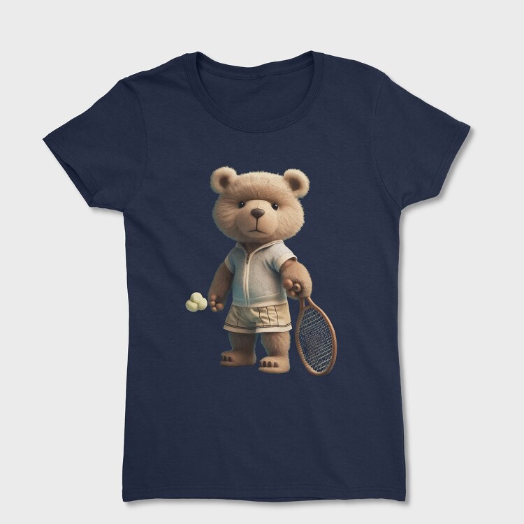 Tennis Teddy Bear, Women's T-Shirt