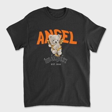 Unisex Men's T-Shirt, Angel Bear