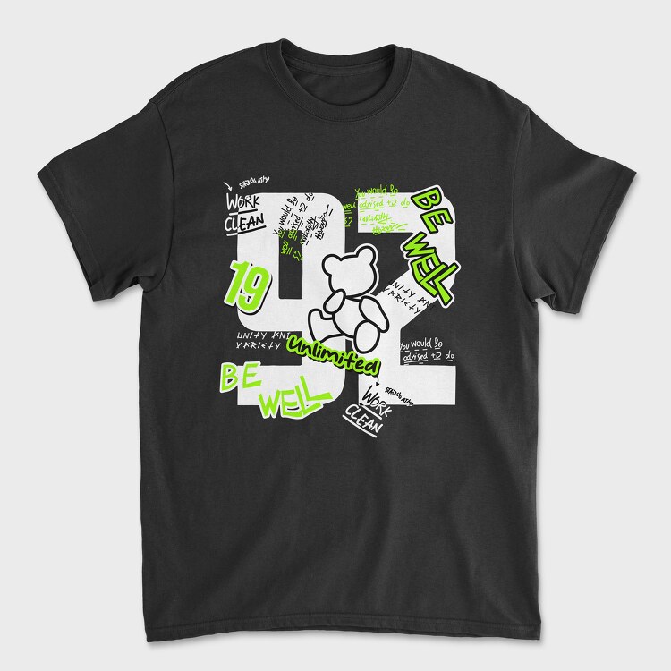 Be Well Bear, Unisex Men's T-Shirt