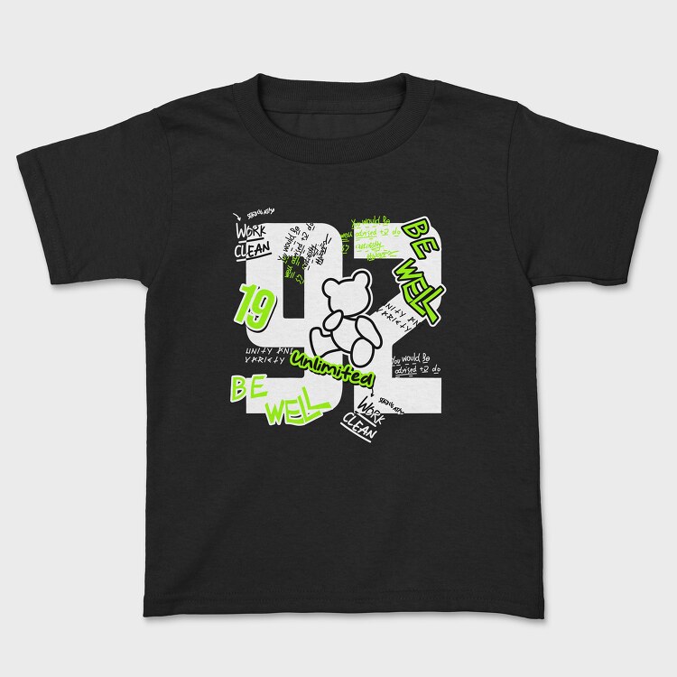 Be Well Bear, Kids' T-Shirt