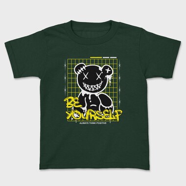 Be Yourself Bear, Kids' T-Shirt