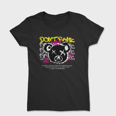 Dont Panic Bear, Women's T-Shirt