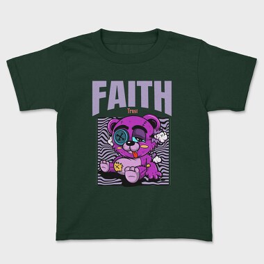 Faith Bear, Kids' T-Shirt