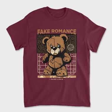 Unisex Men's T-Shirt, Fake Romance Bear