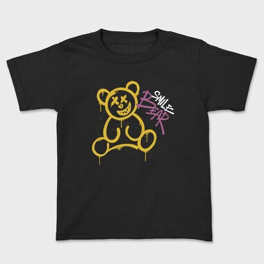 Graffiti Smile Bear, Kids' T-Shirt