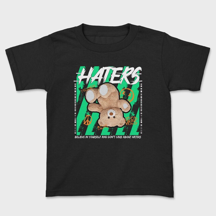 Haters Bear, Kids' T-Shirt