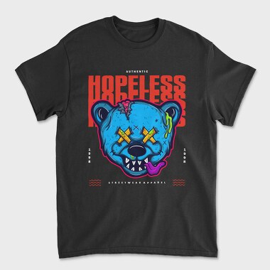Unisex Men's T-Shirt, Hopeless Bear