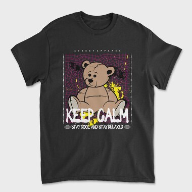 Keep Calm Bear, Unisex Men's T-Shirt