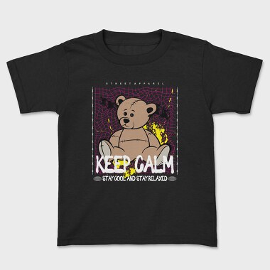 Keep Calm Bear, Kids' T-Shirt