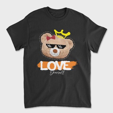 Love Yourself Bear, Unisex Men's T-Shirt