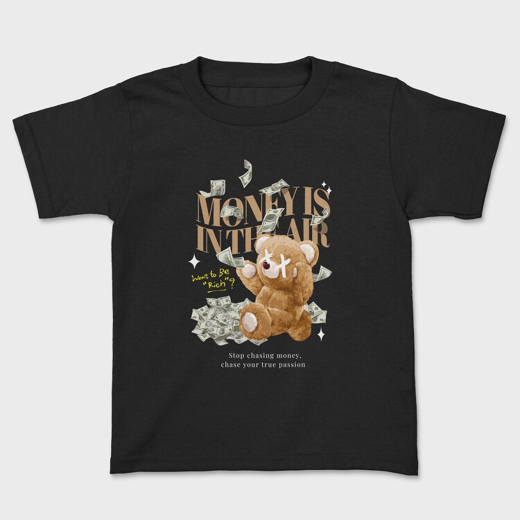 Money Bear, Kids' T-Shirt
