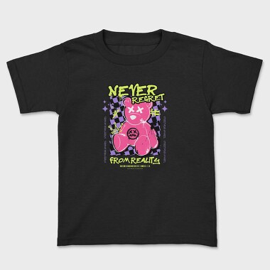 Never Regret Bear, Kids' T-Shirt