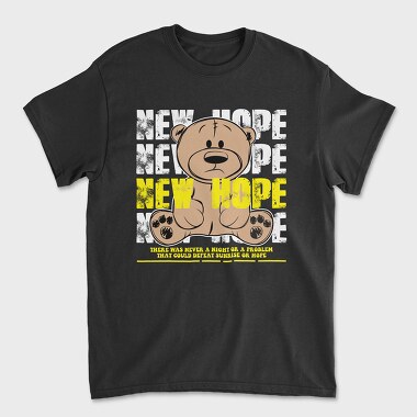 Унисекс Мъжка Тениска, New Hope Bear
