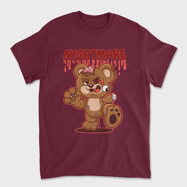 Nightmare Bear, Unisex Men's T-Shirt