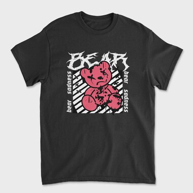Unisex Men's T-Shirt, Sadness Bear