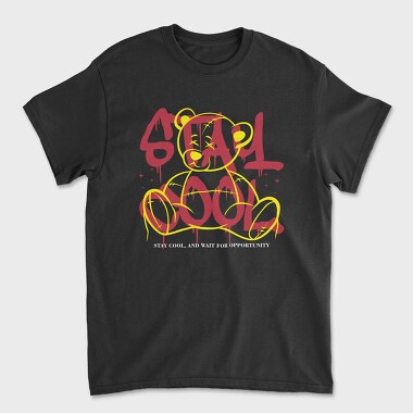Stay Cool Teddy Bear, Unisex Men's T-Shirt