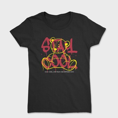 Stay Cool Teddy Bear, Women's T-Shirt