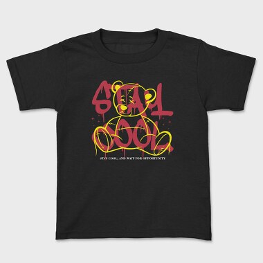 Stay Cool Teddy Bear, Kids' T-Shirt